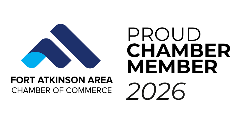 Fort Atkinson Area Chamber of Commerce Proud Chamber Member 2026 logo